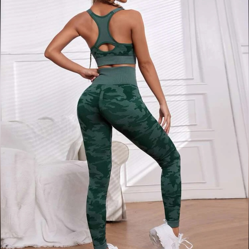 2pcs High Stretch Gym Set